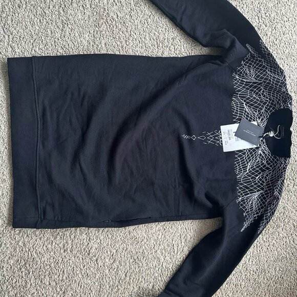 NWT Marcelo Burlon Black Sweatshirt Dress - Women’s Size S - Picture 4 of 4